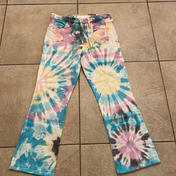 Mother The Tripper Tie-Dye Women Jeans - Size:‎ 27 - Picture 3 of 11